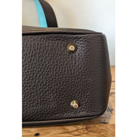 Sweet Tooth Brown Pebbled Grain Cheetah Heart Satchel Handbag - Picture 5 of 15